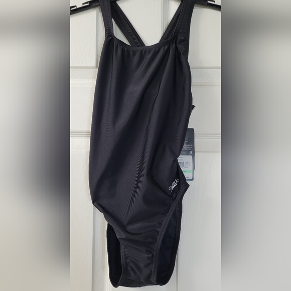 Women's Speedo Training Soild Super Proback Onepiece ProLT Black 8/34 NEW - Picture 2 of 7